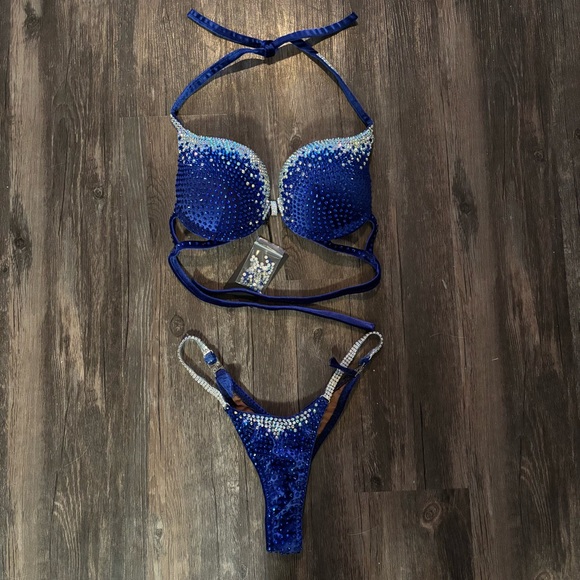 Other - New NPC Royal Blue Rhinestone Bikini Never Worn